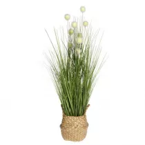 ProGarden Sztuczna trawa kwitnca w donicy wzr 4