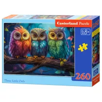 Puzzle 260 Three Little Owls CASTOR Castorland