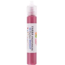Happy Color Farba strukturalna 3D- Perlen 32 ml, brokat czerwony