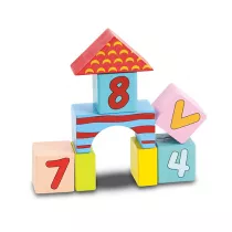 Klocki drewniane kolor 18x22x12 52el Smily Play ANEK SPW84941