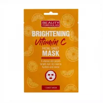Beauty Formulas Brightening Vitamin C rozjaniajca maska do twarzy z witamin C