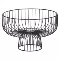 5five Simply Smart Metalowy kosz na podstawie Czarny 28 cm