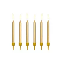 PartyDeco �wieczki urodzinowe g�adkie 6 cm