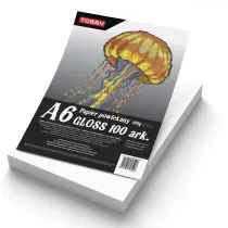 Papier A6 powlekany kredowany gloss 100 ark.150g