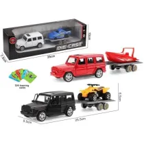 Auto metal z przyczep� otwierane drzwi, karty MIX Merkpol