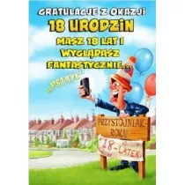 Trend Kartka okoliczno�ciowa Urodziny 18 MF14
