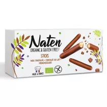 Naten Ciastka w polewie czekoladowej sticks bezglutenowe 130 g Bio