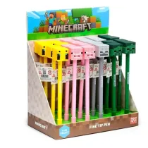 Puckator Cienkopis z silikonow nakadk Minecraft (24 szt)