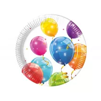 Procos Talerz papierowy Balony Party 20cm 8 szt.