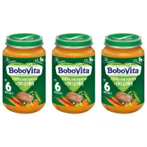 BoboVita Zupka warzywna z cielcin po 6 miesicu Zestaw 3 x 190 g