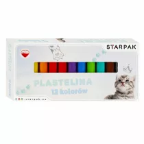 Plastelina 12 kolor�w Cuties Kotki STARPAK 536884 12 szt.