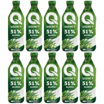 Qeency Napj z aloesem 51% aloe vera Zestaw 10 x 500 ml