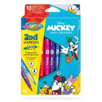 Patio Flamastry dwustronne Colorino Kids Mickey 10 szt.