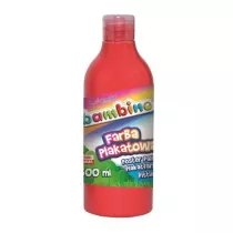 St. Majewski Farba plakatowa w butelce Bambino 500 ml czerwona