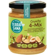 Terrasana Krem orzechowy crunchy mix (4 orzechy) 250 g Bio