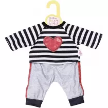 Dolly Moda - Striped Joggingsuit Heart 43cm Zapf