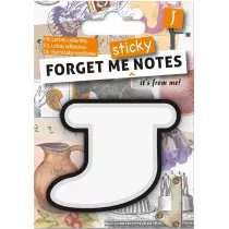 If Forget me sticky. Notes kart samoprzylepne litera J niebieski