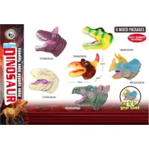 Pacynka g�owa dinozaura z mi�kkiej gumy MIX Merkpol