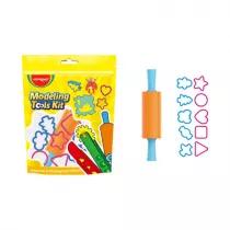 Keyroad Zestaw narzdzi do ciastoliny, waek + 10 form