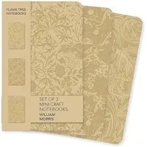 Flame Tree Zestaw 3 notatnik�w MINI Kaft William Morris