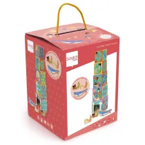 Piramida edukacyjna i drewniane figurki Ocean Scratch