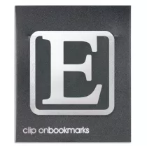 If Metalowa zakadka - Litera E Clip-on