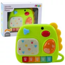 Leantoys Interaktywne pianinko dla malucha dinozaur zielony