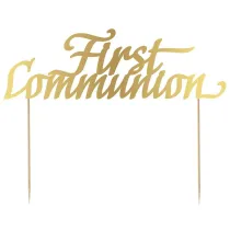Godan Dekoracja papierowa na tort First Communion 20x14