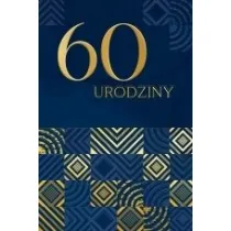 Karnet B6 LUX 60 urodziny, granatowe