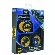 Skadane suchawki przewodowe stereo Batman z gonoci bezpieczn dla dzieci Lexibook HP015BAT