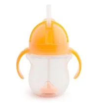 Kubek Munchkin niekapek ze s�omk� 207ml pomara�czowy
