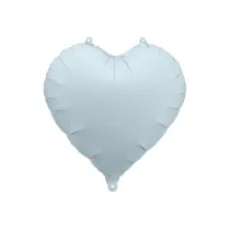 Balon foliowy Serce 45cm mglisty niebieski