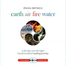 Earth Air Fire Water, Ksika i 2 CD do medytacji, niebieski