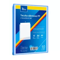 Teczka ofertowa A4 PP + 10 koszulek niebieska
