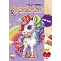Kolorowanka z naklejkami. Kolorowe jednoro�ce