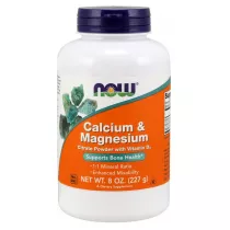 Now Foods Calcium & Magnesium Suplement diety 227 g