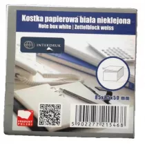 Interdruk Kostka papierowa nieklejona 85 x 85 x 50 mm biaa