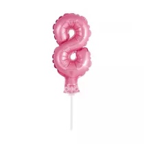 Godan Balon foliowy na patyczku BC-5RO8 Cyfra 8