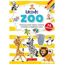 Kolorowanki. Weso�e ZOO. Kolorowy �wiat zabaw i �wietne pomys�y na sp�dzenie czasu (74 naklejki)