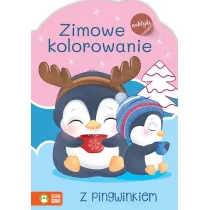 Zimowe kolorowanie z pingwinem