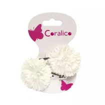 Coralico Spinki z kwiatkiem biaym 2 szt.