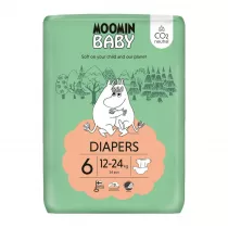 Muumi Baby Moomin Baby, Pieluszki 6 Junior (12-24 kg), Eko 34 szt.