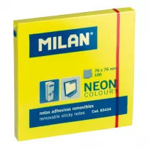 Milan Karteczki samoprzylepne neonowe ��te 76 x 76 mm 100 szt.