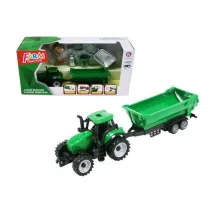 Traktor z przyczep i akcesoriami Hipo
