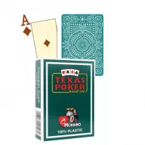 Texas Poker Hold Em, karty do gry, ciemnozielone Modiano