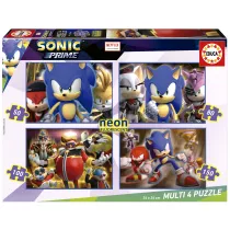 Puzzle fluorescencyjne 4w1 Sonic Prime Educa