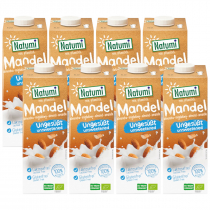 Natumi Nap�j migda�owy bez dodatku cukr�w bezglutenowy Zestaw 8 x 1 l Bio
