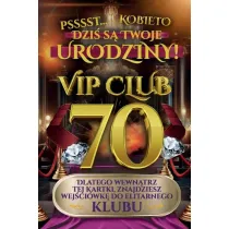 Yeku Karnet Urodziny 70 damskie