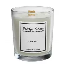 Polskie wiece wieca sojowa J'Adore z drewnianym knotem 190 g