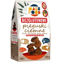Malu Food Ciastka pieguski ciemne bez cukru bezglutenowe 100 g